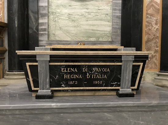 La tomba della Regina Elena a Vicoforte.